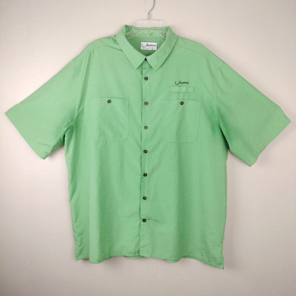Jawbone Tackle Co. Utility Fishing Shirt in Pistachio Sz. 2XL